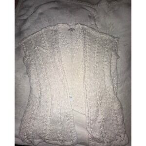 American Eagle Open Knit‎ Sleeveless Cardigan Sweater Vest XS/S